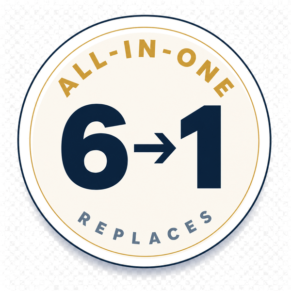 All-in-one 6 to 1 replaces