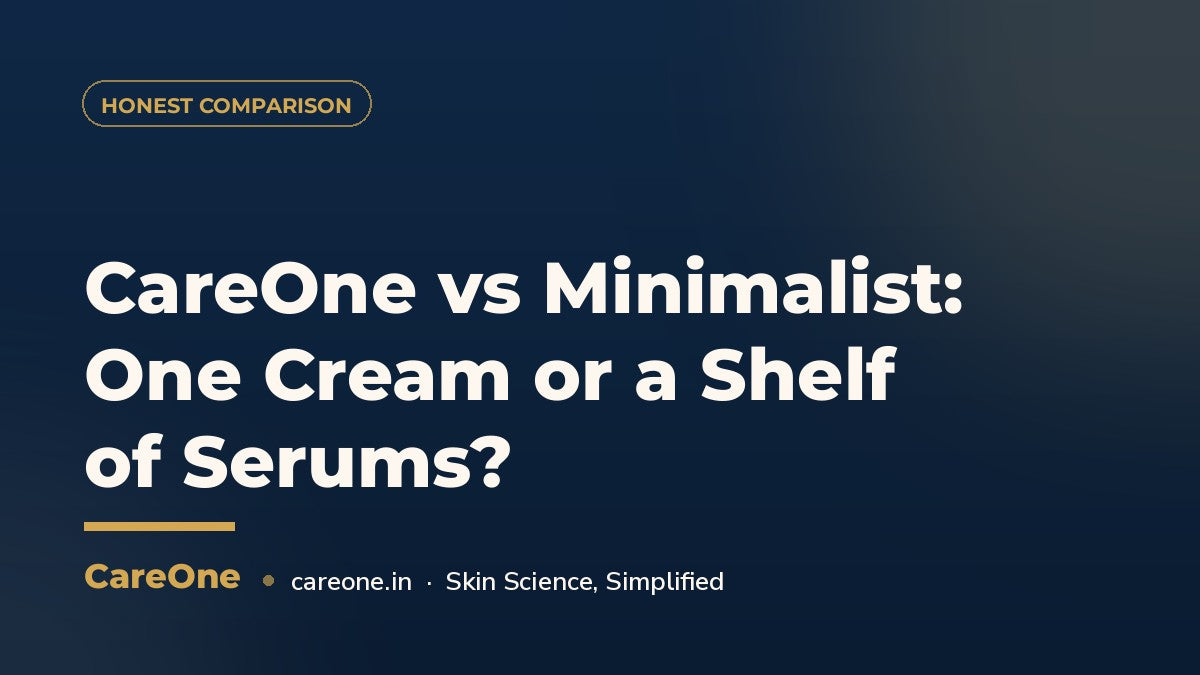 CareOne vs Minimalist: One Cream or a Shelf of Serums? — CareOne blog cover