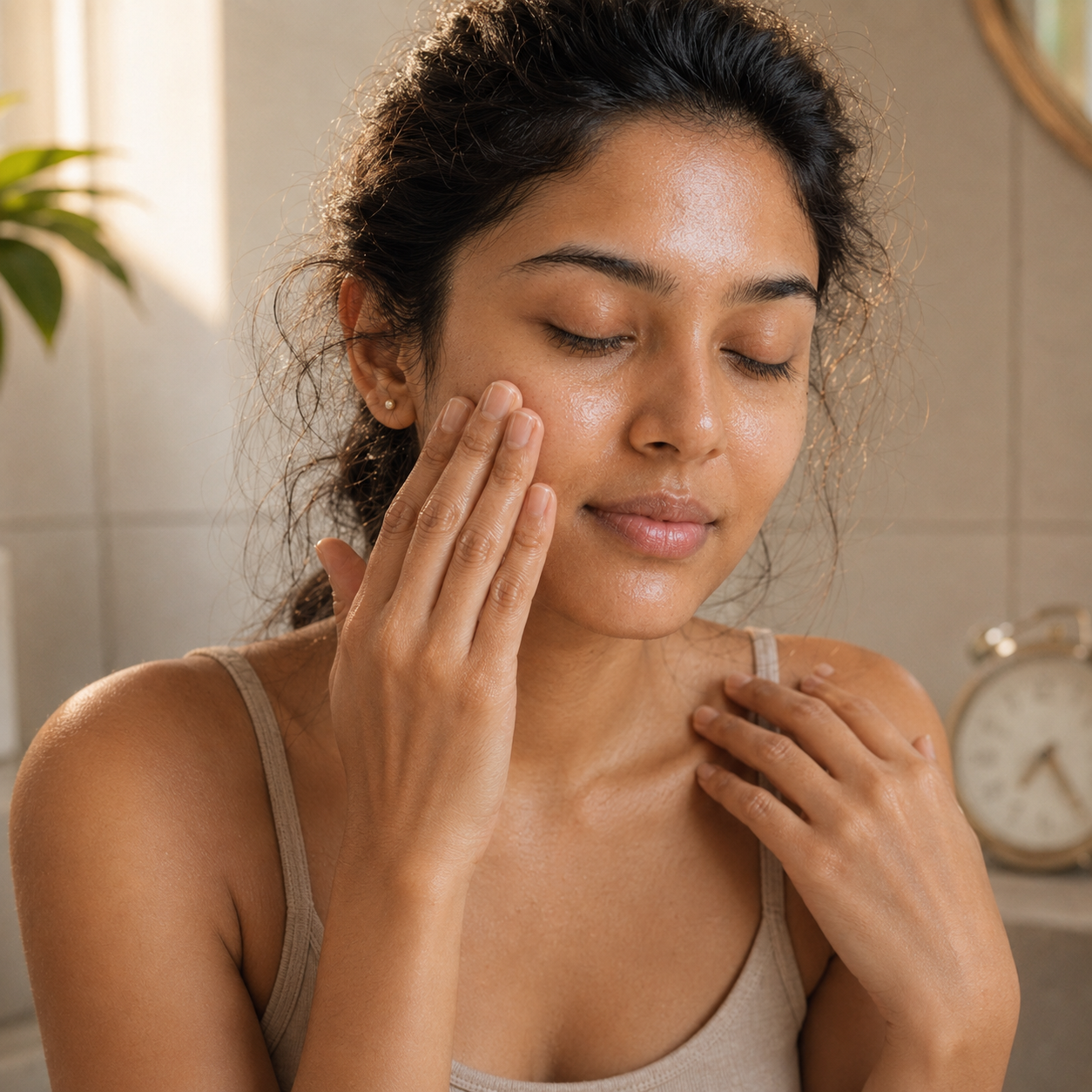 Step 3 — massage TrueCare in gentle circular motions