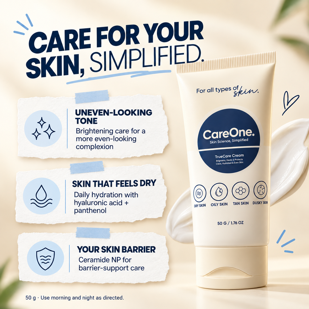 Care for your skin, simplified — even tone, hydration and barrier support in one cream