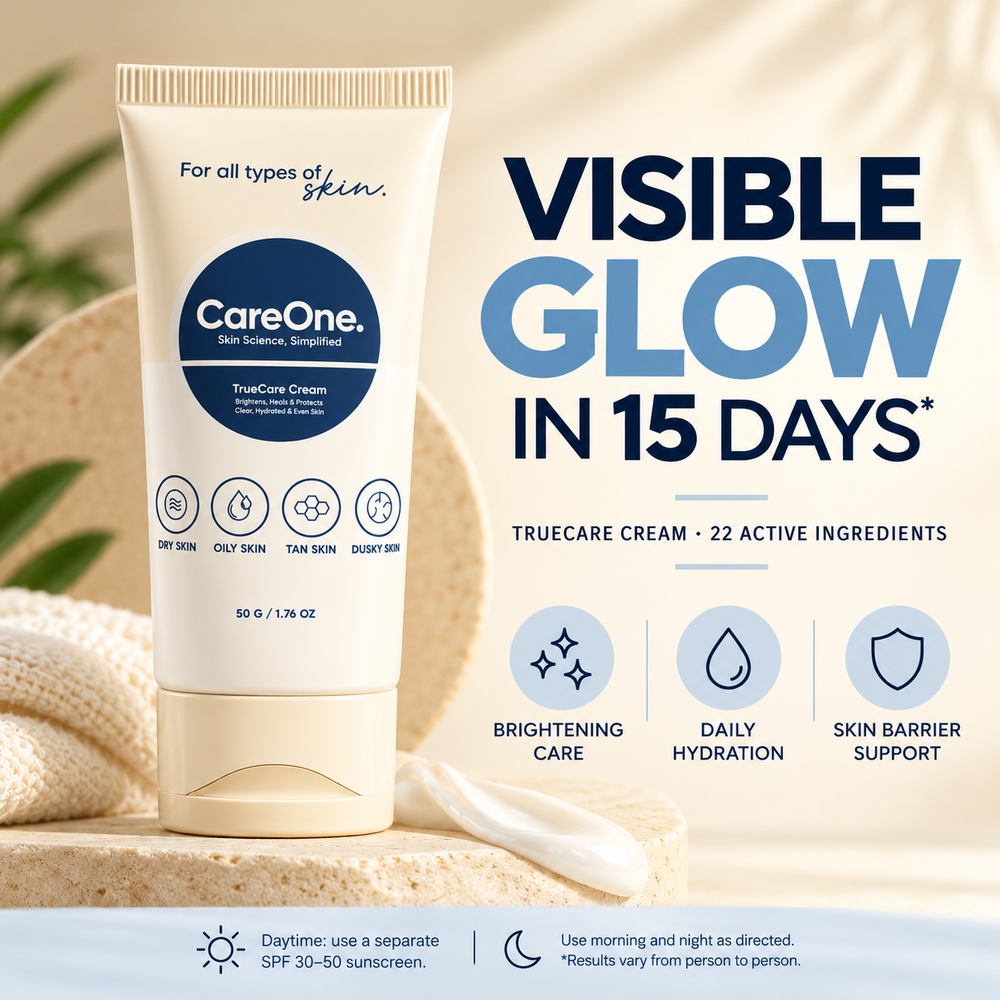 Visible glow in 15 days with TrueCare Cream